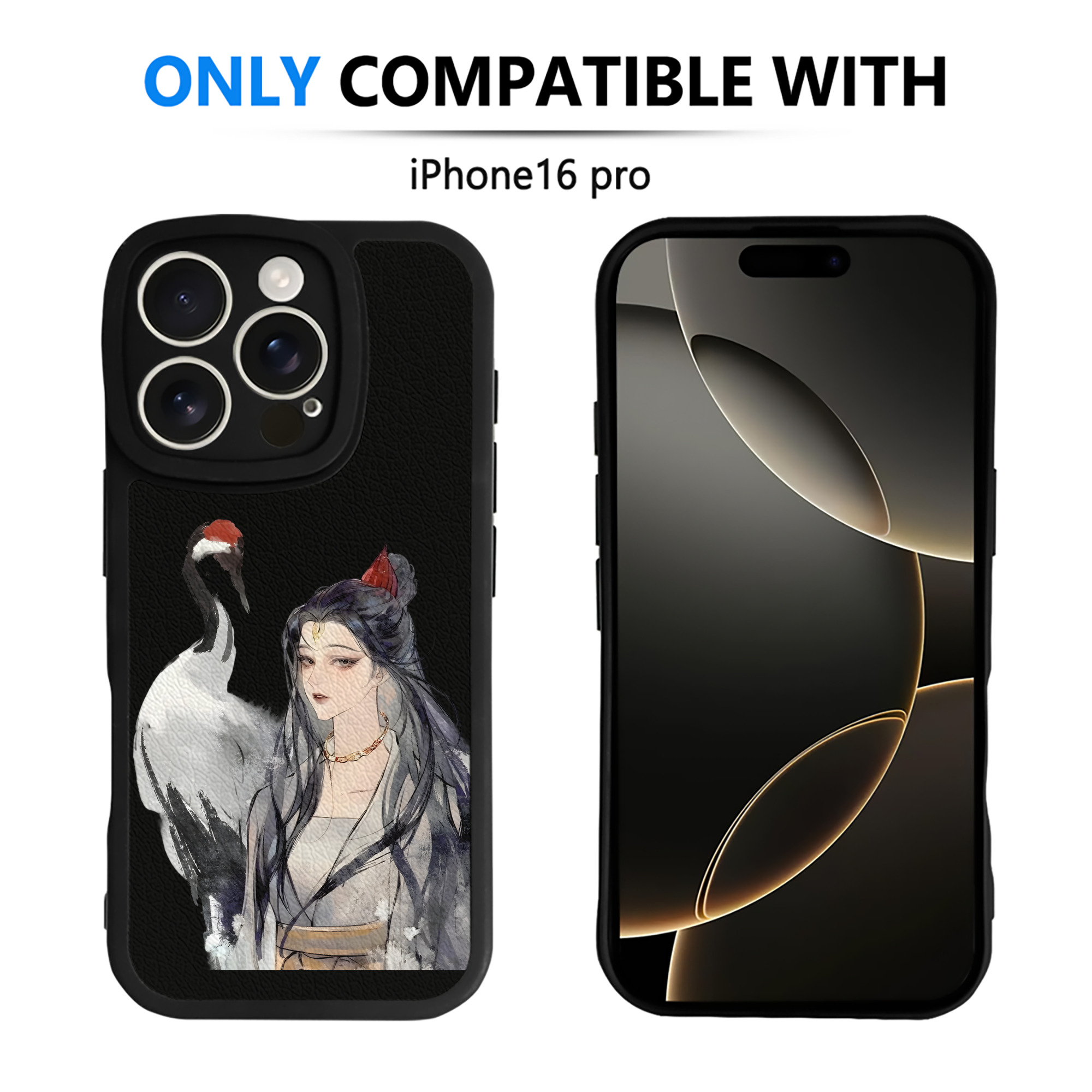 （画像用） Ne Zha 2 ナタ 魔童の大暴れ 【iPhone 16シリーズ対応】シリコンスマホケース（レザー調） 材質：シリコン